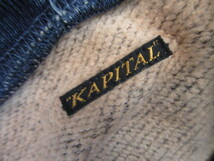 キャピタル　KAPITAL インディゴ　刺し子　剣道　プルオーバー　パーカー　2_画像3