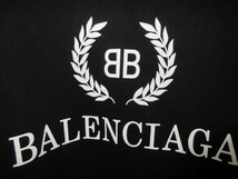 バレンシアガ　BALENCIAGA 　2018　556143 TDV52　BBロゴ　オーバーサイズ　ビッグ　パーカー　黒M　国内正規品_画像3