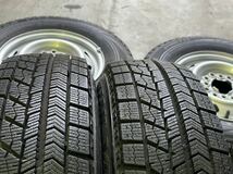 (9306S)バリ山 145/80R12 4本セット 軽トラ バン アクティ エブリー サンバーハイゼットスタッドレスタイヤ_画像5