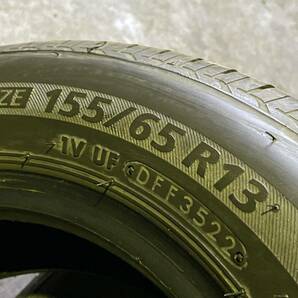 (4895)特価 バリ山 155/65R13 ワゴンR パレット ミラ ムーブ ライフ モコ AZワゴン ekワゴン 22年製 4本セットの画像8