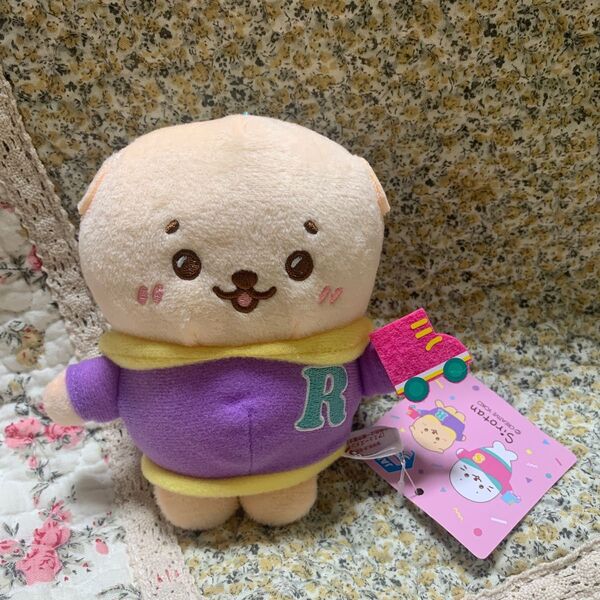 カテゴリー変更可能 しろたん&らっこいぬ80sファッションぬいぐるみらっこいぬ全長約13㎝