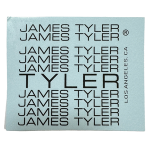 James Tyler　ロゴ　ヘッドストック用デカール　ブラック