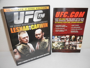 2308-0233◆DVD UFC 116 LESNER vs CARWIN 2枚組 ブロック・レスナー/シェイン・カーウィン/秋山成勲