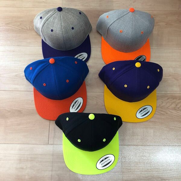 snapback cap スナップバッグキャップ　5点