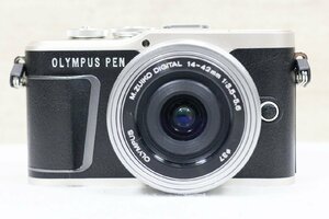 【質Banana】美品 OLYMPUA/オリンパス E-PL9 ダブルズームキット OLYMPUS PEN ミラーレス一眼カメラ ブラック ショット数1000以下♪