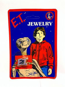 【質Banana】新品未使用 デッドストック E.T 80's オリジナルバッジ 当時物 レトロ ビンテージ 映画グッズ アメリカ雑貨♪C