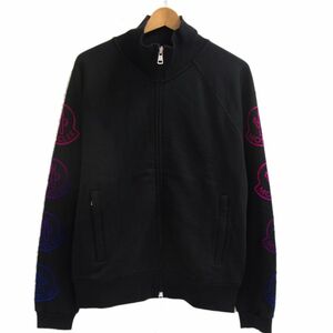 極美品 定価16万 21AW◇MONCLER MAGLIA CARDIGAN スウェット トラックジャケット アームアイコンマーク モンクレール メンズ トルコ製