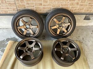 RAYS VOLK RACING TE37 SONIC 15インチ　7J +35 PCD100 ブロンズ　4本セット　1本ガリキズあります