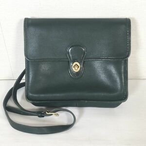 【2WAY】COACH オールドコーチ レザー ショルダーバッグ ハンド 2way 革 緑 グリーン系