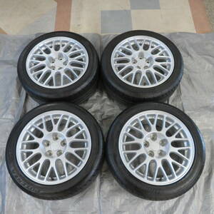 三菱 ランエボ Ⅶ 純正　17×8J+38　5H/114.3　ブリヂストン　POTENZA RE004　235/45R17　97W　2021年　夏４本