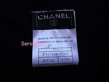 ★０７Ａシャネル CHANEL カシミヤ 　CCロゴマフラー 黒_画像4