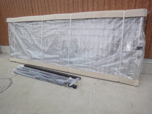 T-172 together 3 pieces set + extra pillar 4ps.@YKKsin Pleo fence H800mm for aluminium mesh fence DIY reform repair 