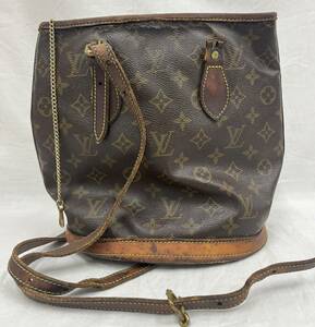 Louis Vuitton　ルイヴィトン　モノグラム　プチバケット　バッグ　M42238　ジャンク品