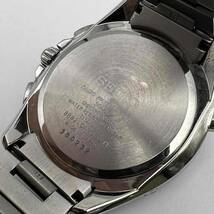 セイコー SAGA163 8B82-0AN0 ブライツ 電波ソーラー クロノグラフ チタン デイト SEIKO 黒文字盤 メンズ腕時計 ジャンク 動作品 現状品_画像6