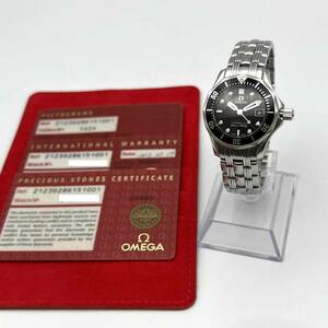 オメガ 212.30.28.61.51.001 シーマスター プロフェッショナル 300m 8Pダイヤ クォーツ 腕時計 OMEGA SEAMASTER 動作品 現状品