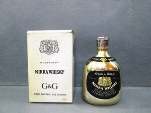 【NIKKA WHISKY G＆G ボトルガスライター】箱付き/ニッカウイスキー/ニッカウヰスキー/卓上/ライター/レトロ/ヴィンテージ