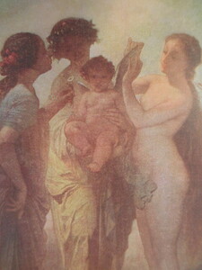 仏蘭西現代美術博覧会　三人裸婦　グレーズ　アンティークポストカードＮｏＡ671