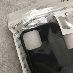 ニコアンド オリジナルベルト付きiPhoneケース(iPhone12 iPhone12PRO) 黒 ブラックの画像2
