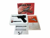 現状品 動作未確認 タナカ TANAKA WORKS LUGER ルガー P08 4インチ ヘビーウェイト HW ブラック系色 ガスガン おもちゃ [TK24-0201-1]_画像1