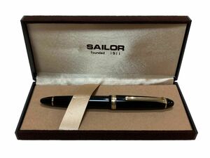 現状品動作未確認 SAILOR セーラー 万年筆 FOUNDED 1911 14K H-MF 刻印アリ ブラック系色 [TK24-0225-3]