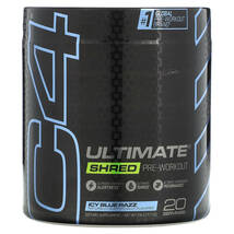 Cellucor, C4 ULTIMATE（C4アルティメット）シュレッド、ワークアウト前の体重管理成分、アイスブルーラズ、350g（12.3オンス）_画像1