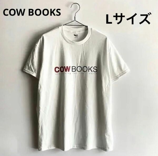 カウブックス COW BOOKS 1st Logo Tシャツ Lサイズ 白×赤