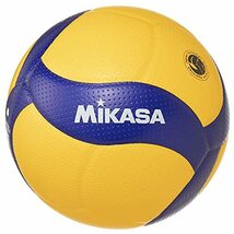 ミカサ(MIKASA) バレーボール 4号 日本バレーボール協会検定球 中学生・婦人用 イエロー/ブルー V400W 推・・・_画像1