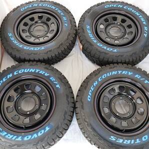 新品 デイトナ 16-5.5J＋20 5-139.7 ブラック タイヤ付4本SET 185/85R16 トーヨーOPENCOUNTRY R/T ジムニー (W2244)の画像1