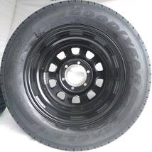 新品 デイトナ 16-6.5J＋38 6-139.7 ブラック タイヤ付4本SET 215/65R16 グッドイヤーナスカー ハイエース200系 (W2166-2)_画像6