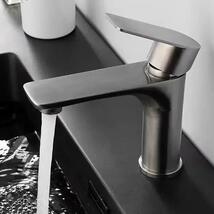 ステンレス製 単水栓 平口 蛇口 洗面 浴室 キッチン用 シングルレバー おしゃれ_画像3