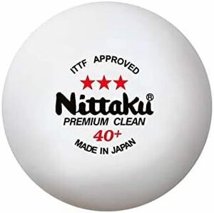ニッタク(Nittaku) 卓球 ボール 3スター プレミアム クリーン 抗ウイルス・抗菌 国際卓球連盟公認球 日本製