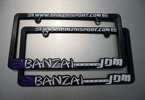 2 pieces set van The i sport BANZAI SPORTS JDM violet asahi day flag US size inspection USDM Hellaflash Stan s