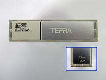 ☆【送料無料】 KING JIM TEPRA テープカートリッジ TL12K 7.7mm 黒インク 転写 未使用☆_画像4
