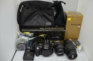 【大黒屋】ニコン Nikon D5100 + AF-S DX NIKKOR 18-55mm f/3.5-5.6GVR +AF-S DX NIKKOR 55-300mm f/4.5-5.6G VR ED