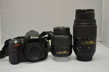 【大黒屋】ニコン Nikon D5100 + AF-S DX NIKKOR 18-55mm f/3.5-5.6GVR +AF-S DX NIKKOR 55-300mm f/4.5-5.6G VR ED_画像2