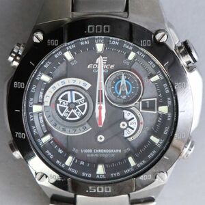 [132860]カシオ CASIO エディフィス EDIFICE EQW-M1100 クォーツ 腕時計◆動作未確認/現状品/アナログ/メンズ/ヴィンテージ/うぶ品