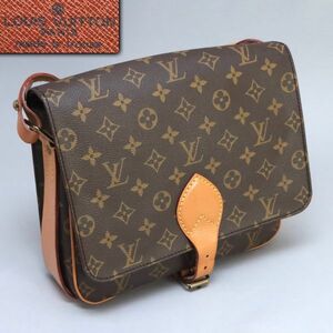 [130680]ルイヴィトン LOUIS VUITTON カルトシエールGM ショルダーバッグ モノグラム レザー ブラウン◆革/鞄/肩掛け/ヴィンテージ/うぶ品