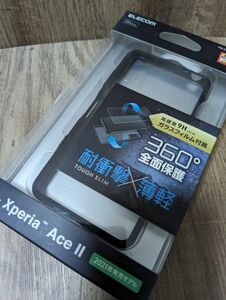 値下げ交渉いたしません×　Xperia Ace II用TOUGH SLIMケース　ガラスフィルム付　 ELECOM