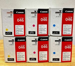 新品未開封 Canon キャノン 純正品 マゼンタ トナーカートリッジ046 3色 各色2本 計6本セット まとめ