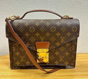 美品 LOUIS VUITTON ルイヴィトン M51185 モノグラム モンソー 2way ハンドバッグ ショルダー