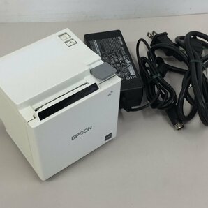 EPSON コンパクト レシートプリンター TM-m10 621(M332B )有線LAN USB対応 純正アダプター付属（管２B1）の画像1