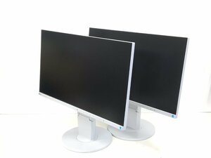 EIZO24型液晶モニター FlexScan EV2450　高さ調整 縦回転 　2台まとめセット　中古品（管：2E-M）