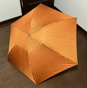 CELINE モノグラム　オレンジの折りたたみ傘　送料無料