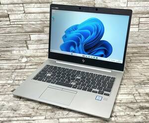 HP ELITE BOOK 830 G6/intel Core i5-8265U＠1.60GHz/メモリ8GB/SSD/13.3インチ/win11/ウェブカメラ/キーボード欠けあり