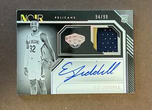 2022-23 Panini Noir Basketball Rookie Patch Autographs E.J. Liddell Auto /99 Pelicans NBAカード