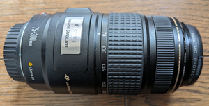 CANON キヤノン 望遠75-300ｍｍ 1：4-5.6 IS ULTRASONIC CANON IMAGE STABILIZER 1.5m/4.9ft
