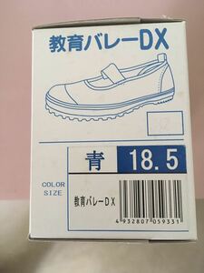 教育シューズ☆上履き バレーDX 18.5cm キッズ★ブルー未使用品★☆