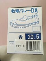 教育シューズ☆上履き バレーDX 20.5cm キッズ★ブルー未使用品★_画像1