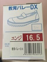 教育シューズ☆上履き バレーDX 16.5cm キッズ★エンジ(レッド)未使用品★_画像1