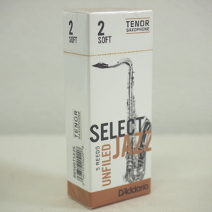 テナーサックスリード セレクトジャズ アンファイルド D'Addario Woodwinds 硬度：2 SOFT【レターパックプラス】【日時指定非対応】の画像1